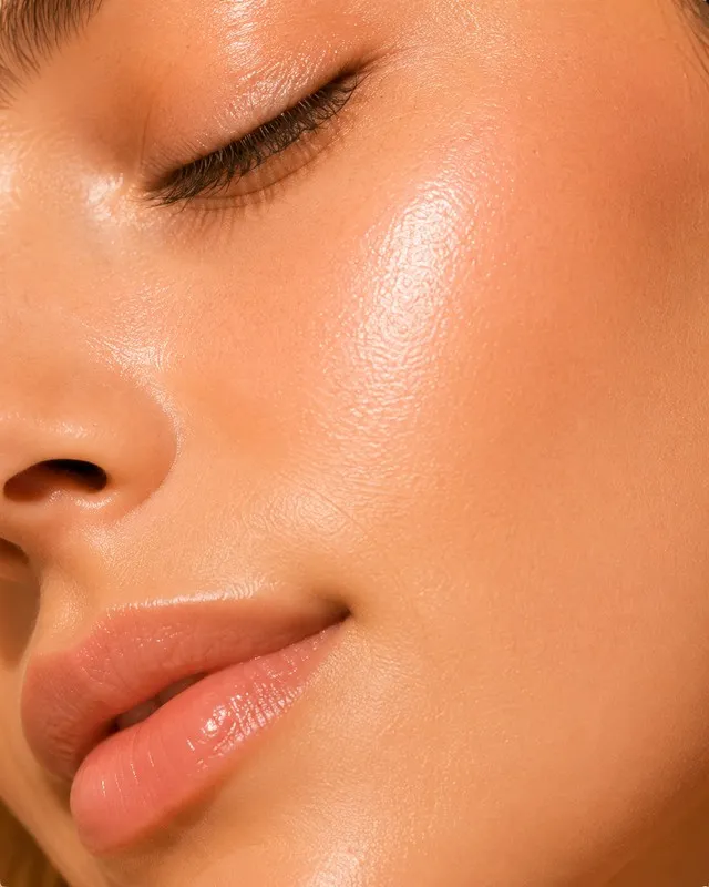 Pele com acabamento glow natural após o uso do NanoGlow